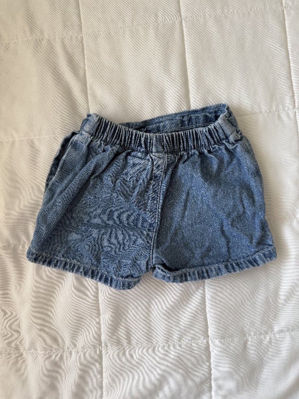 Koala Kids Denim Floral Embroidered Skort Size 6/9 Months Baby Girl
